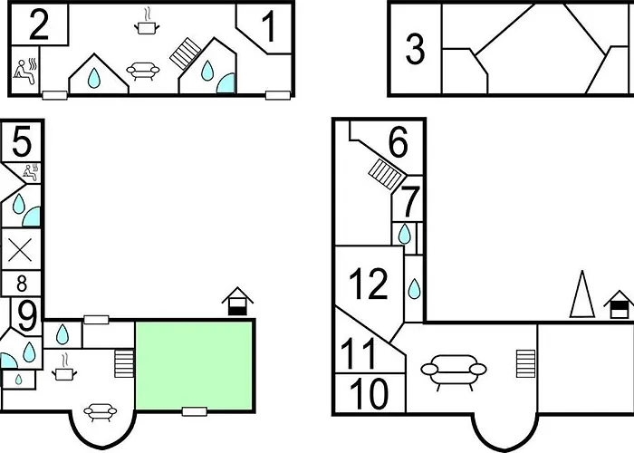 Dom wakacyjny Twelve-bedroom In *